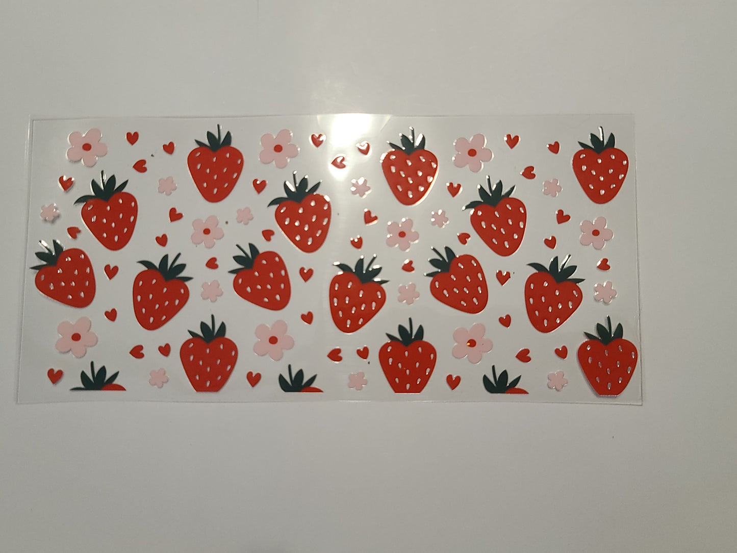 Strawberries Flowers Hearts
