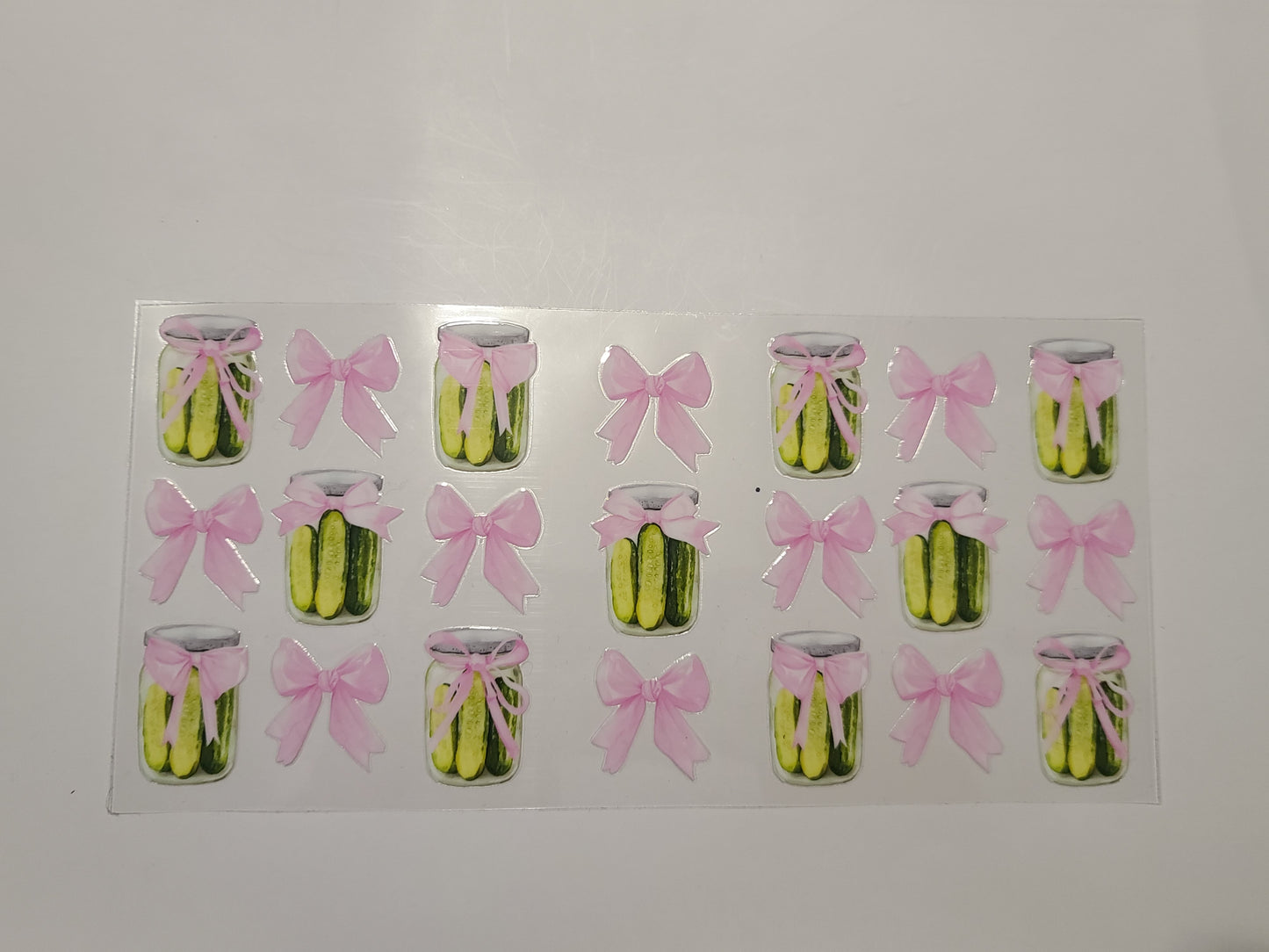 Pickles Jars Pink Bows
