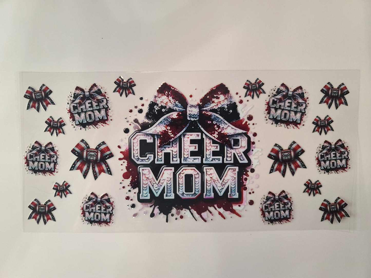 Cheer Mom Black and Maroon