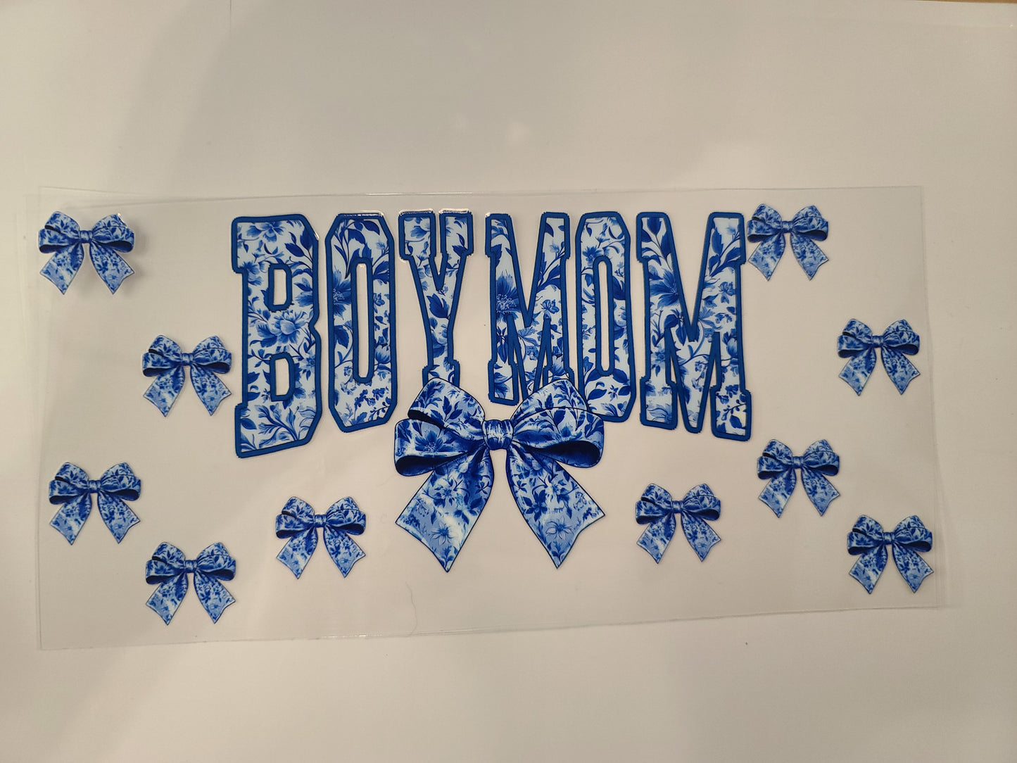 Blue Floral Boy Mom