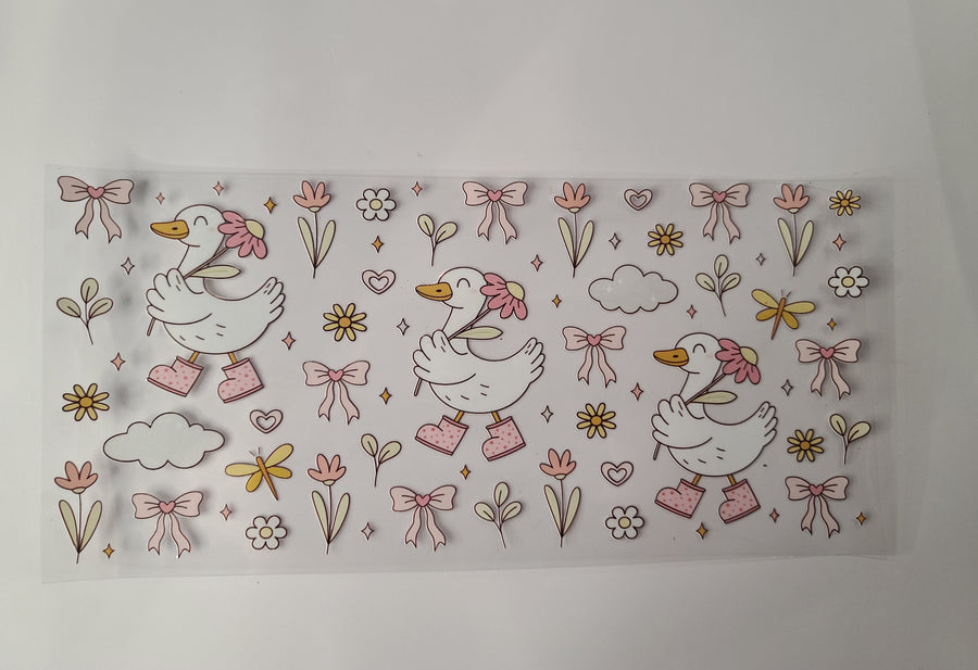 Ducks Flowers Bows