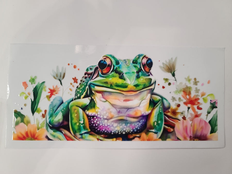 Frog Colorful Flowers