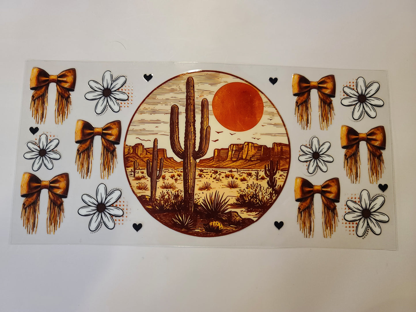 Western Desert Bows Flowers ~ Sepia W23