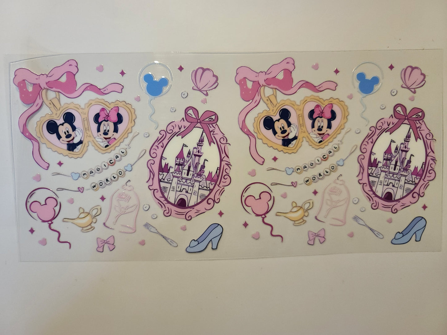 Mickey and Minnie Mouse Framed ~ Disney Castle