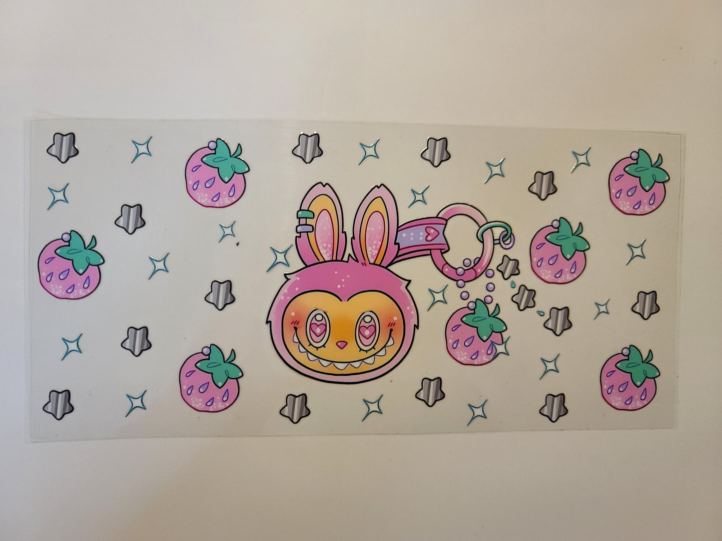 Labubu Strawberries Hearts Stars