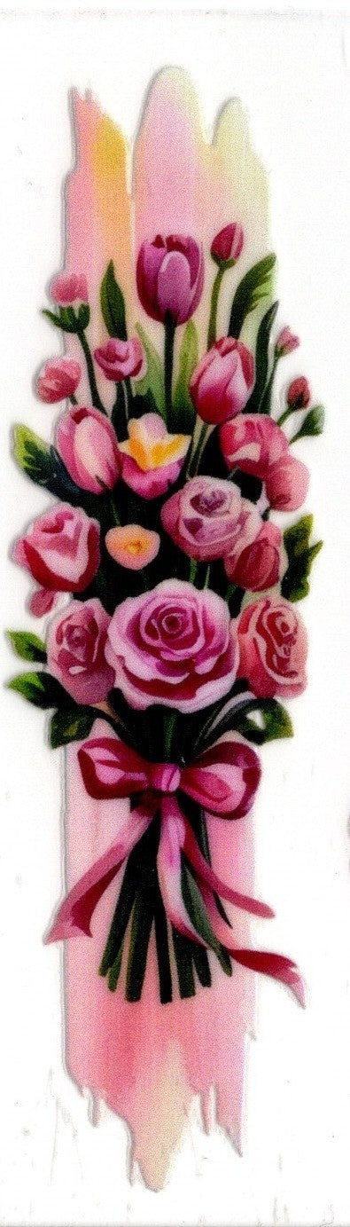 Pink Flower Bouquet Pen Wrap