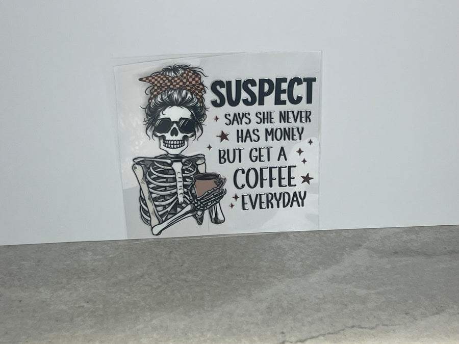 Skeleton Coffee ~ Decal