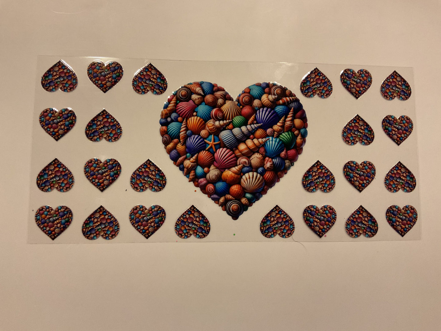 Colorful Seashells Heart