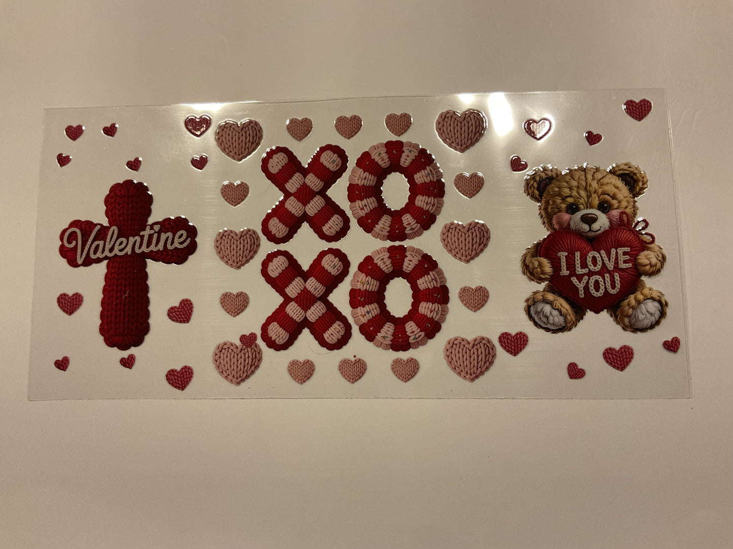 Valentines Cross XOXO Bear I love you