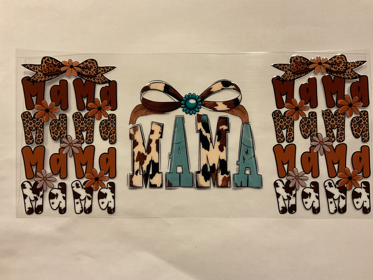 Mama Western Cow Print, Cheetah Print
