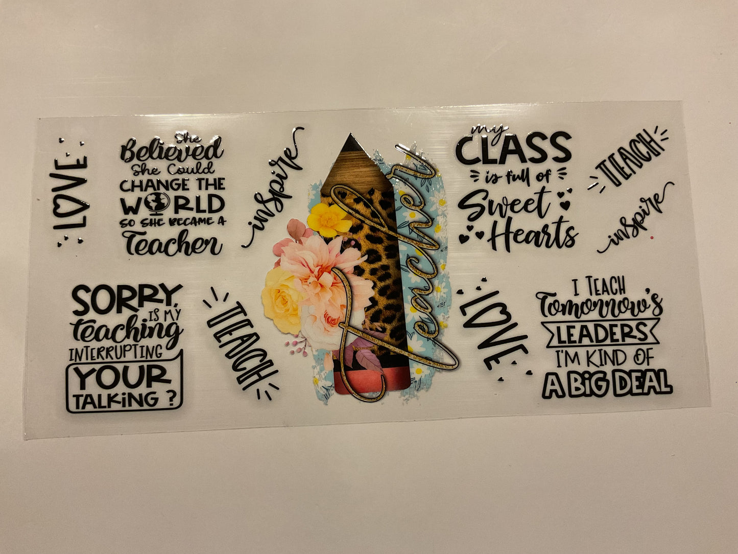 Pencil with Quotes For Teachers Teacher
