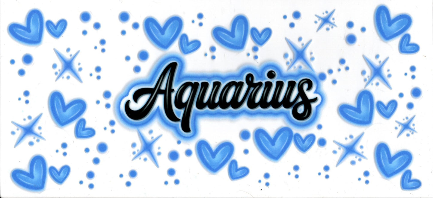 Aquarius Blue Hearts