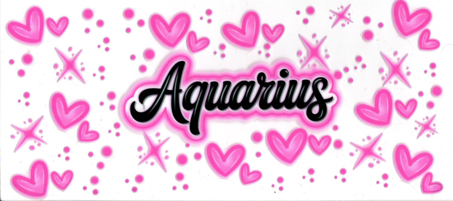 Aquarius Pink Hearts