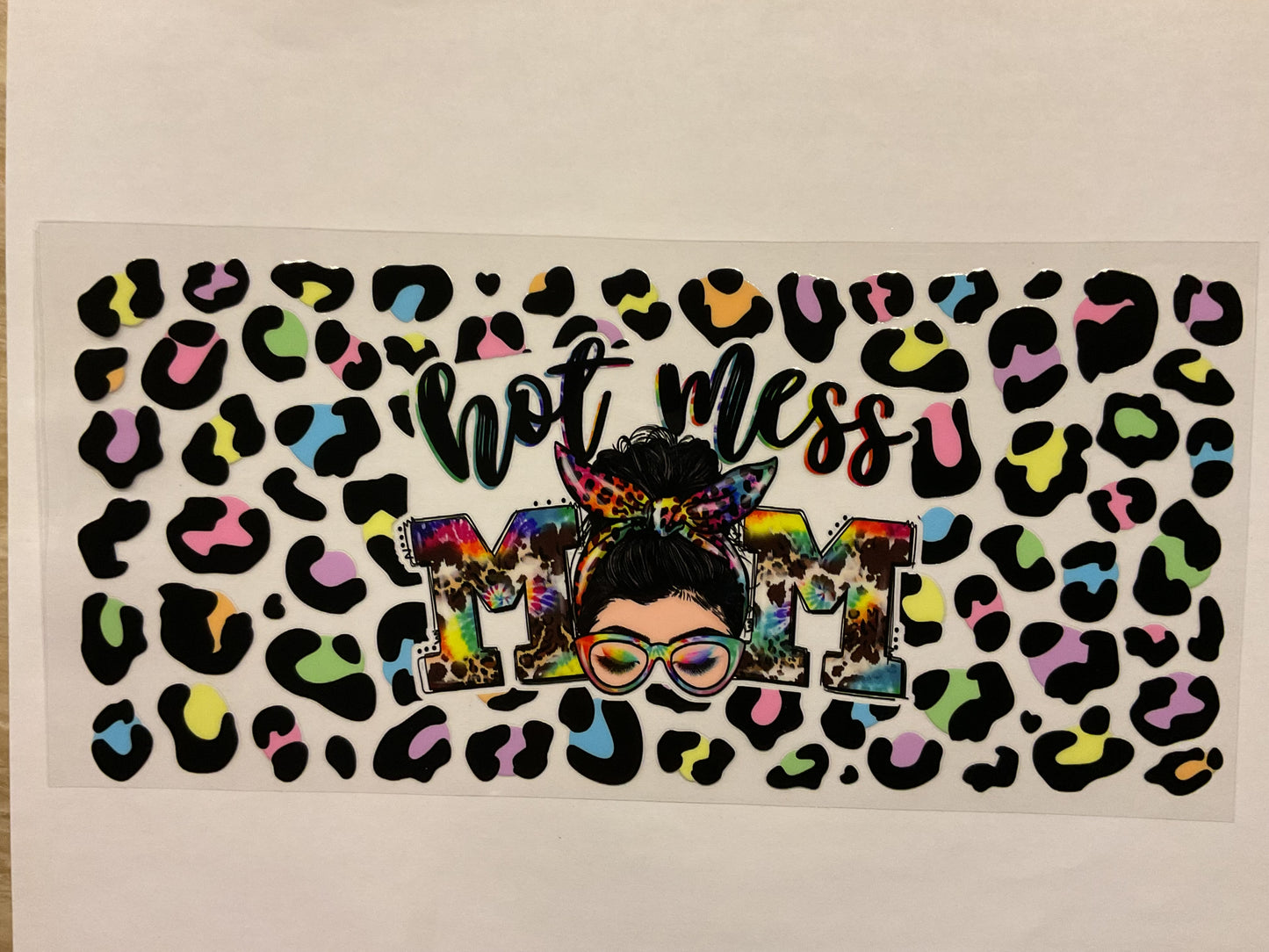 Hot Mess Mom Pastel Cheetah