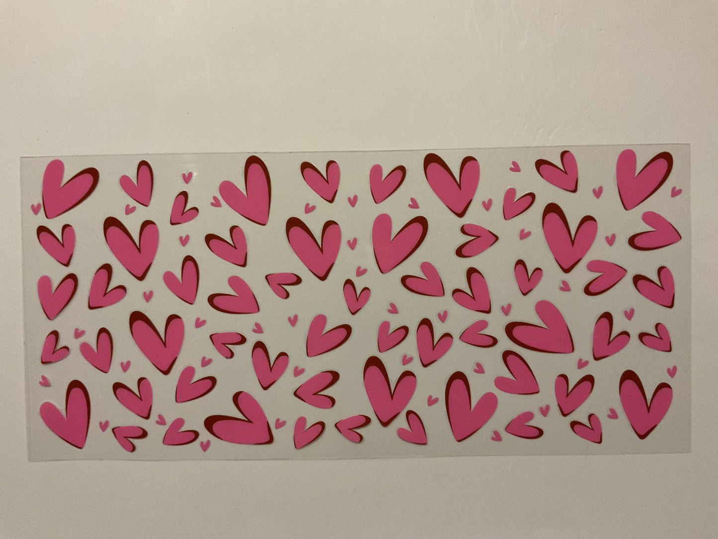 Pink and Brown Hearts