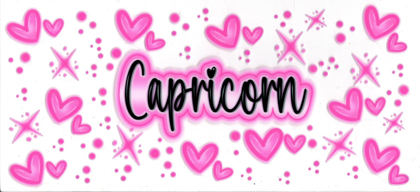 Capricorn Pink Hearts