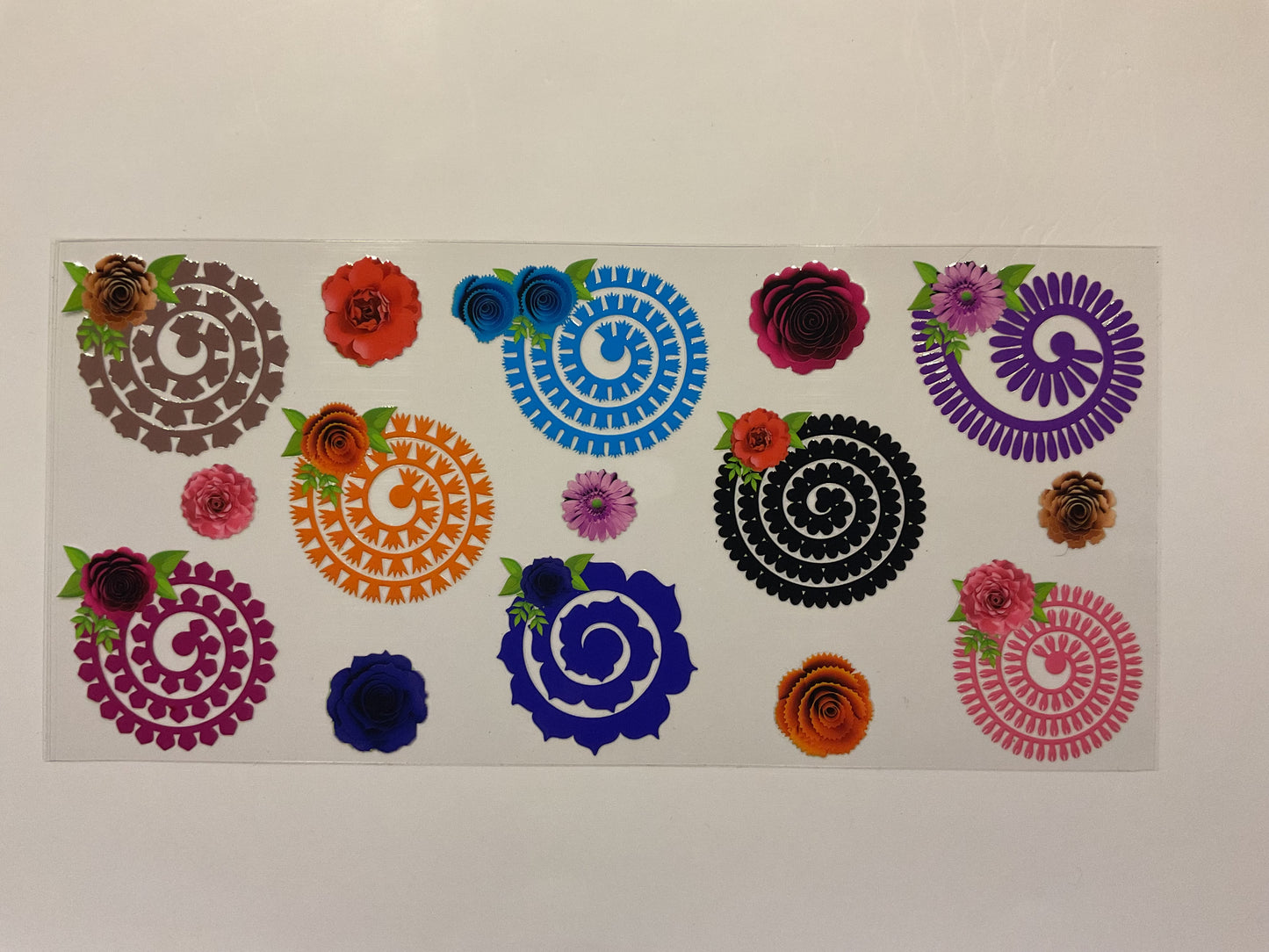 Colorful Spirals and Flowers