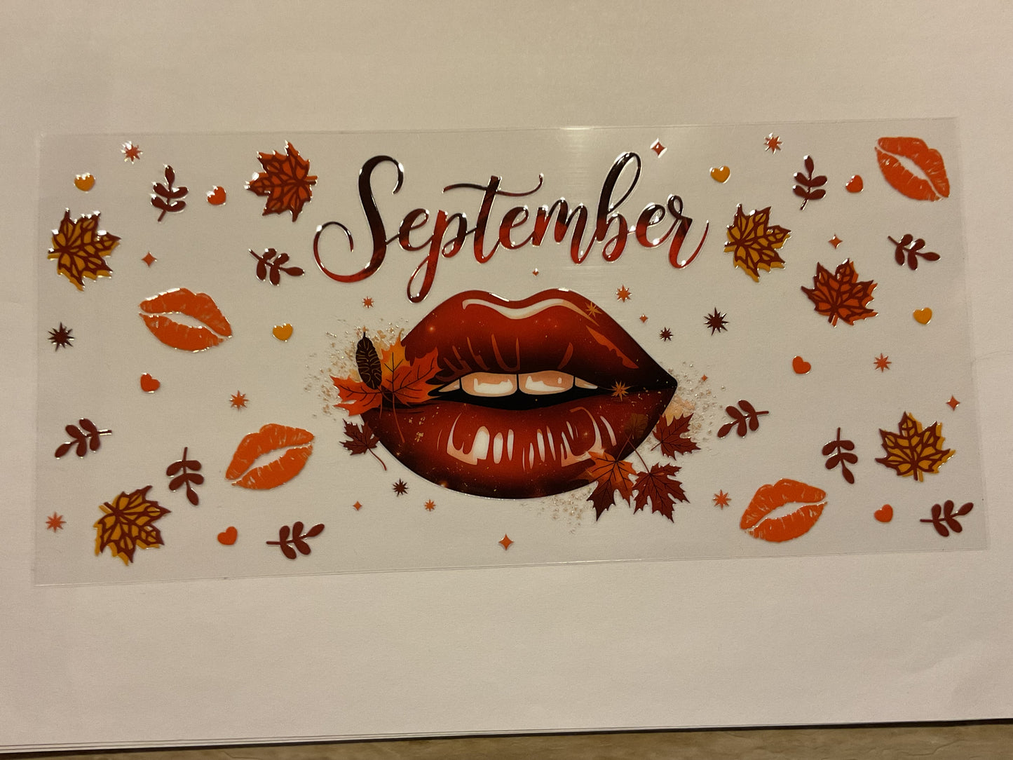 September Lips Leaves Flowers