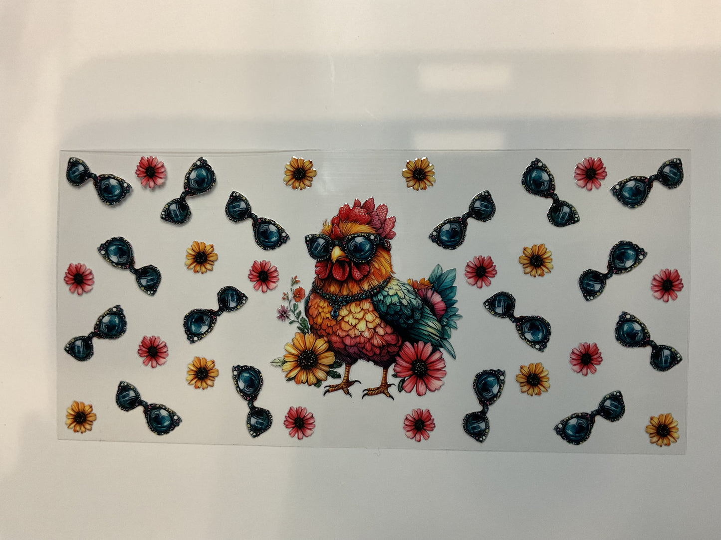 Colorful Chicken With Sunglasses