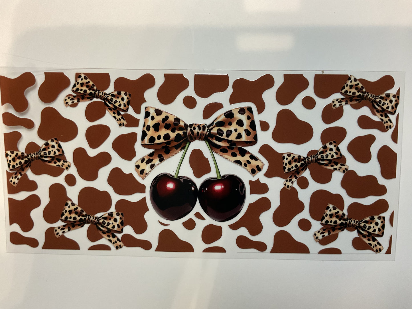 Cherries With Cow Print
