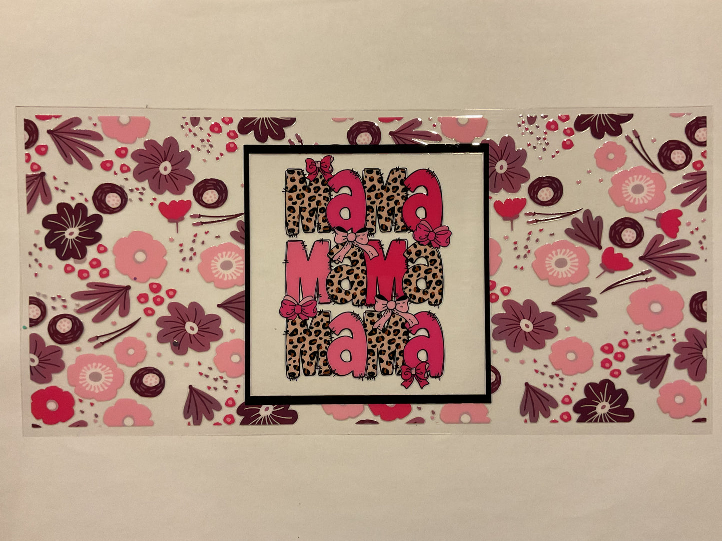 Mama Pink and Purple Flowers and Bows