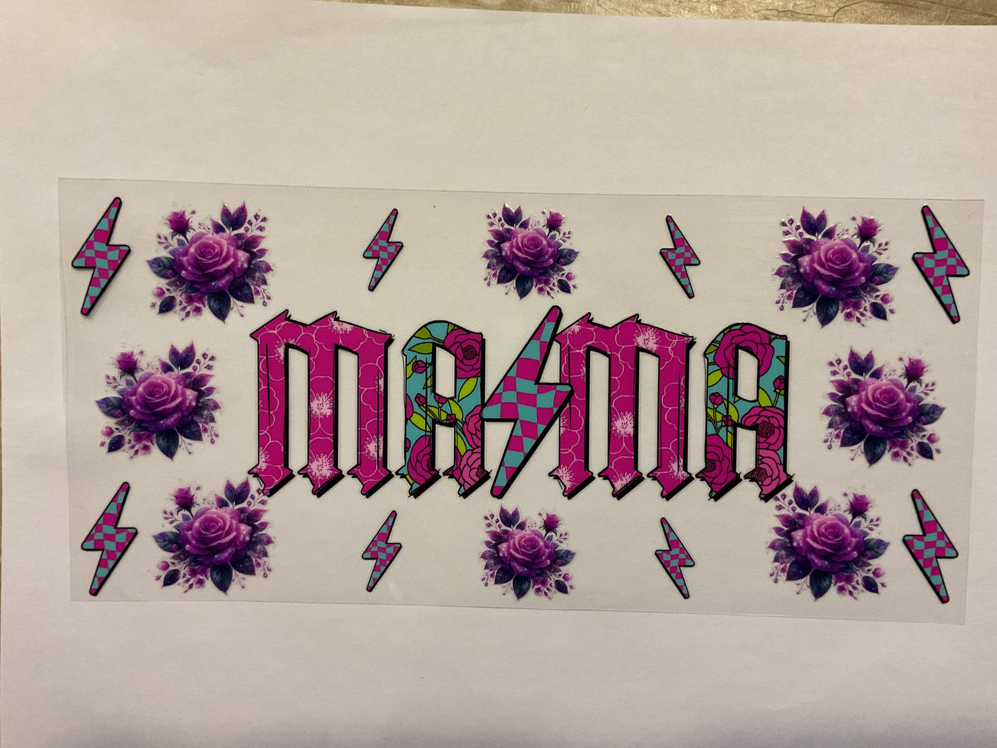 Mama Lightening Bolts and Flowers