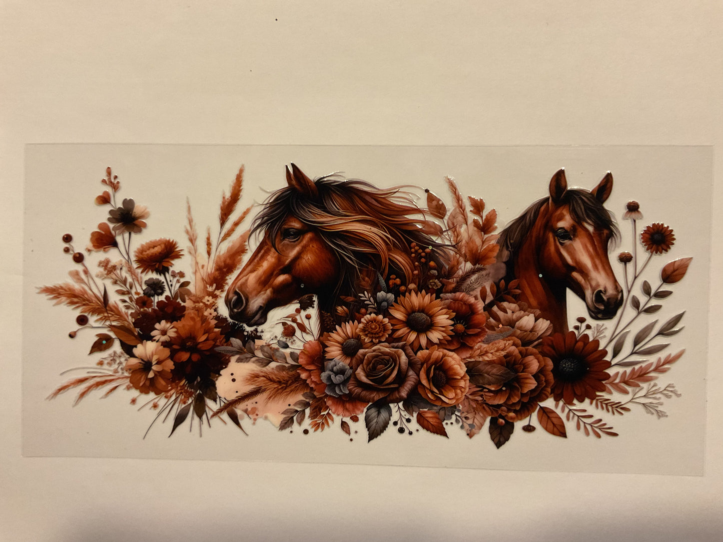 Western Horses Dried Flowers