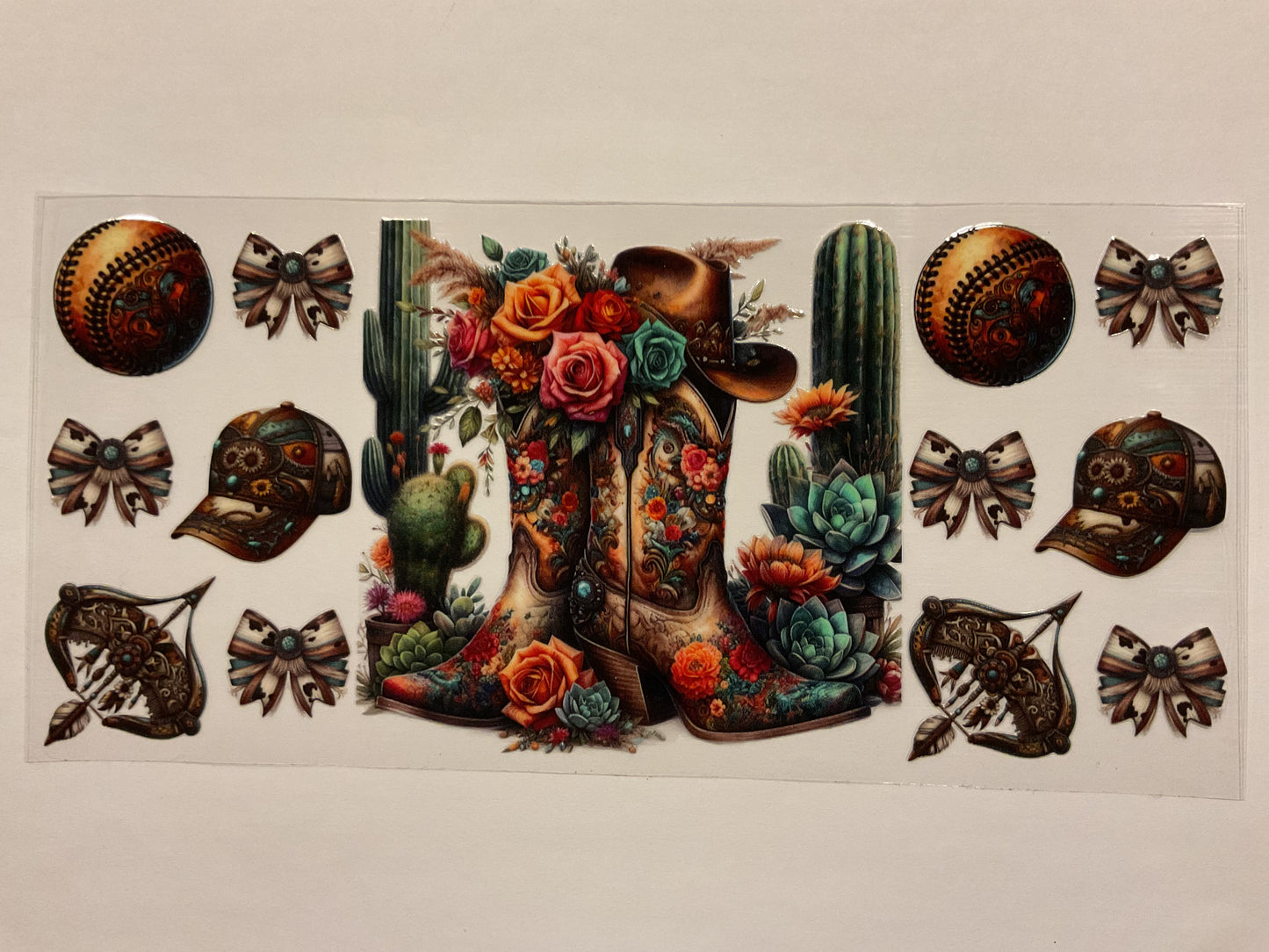 Western Cactus Boots Hat Baseball