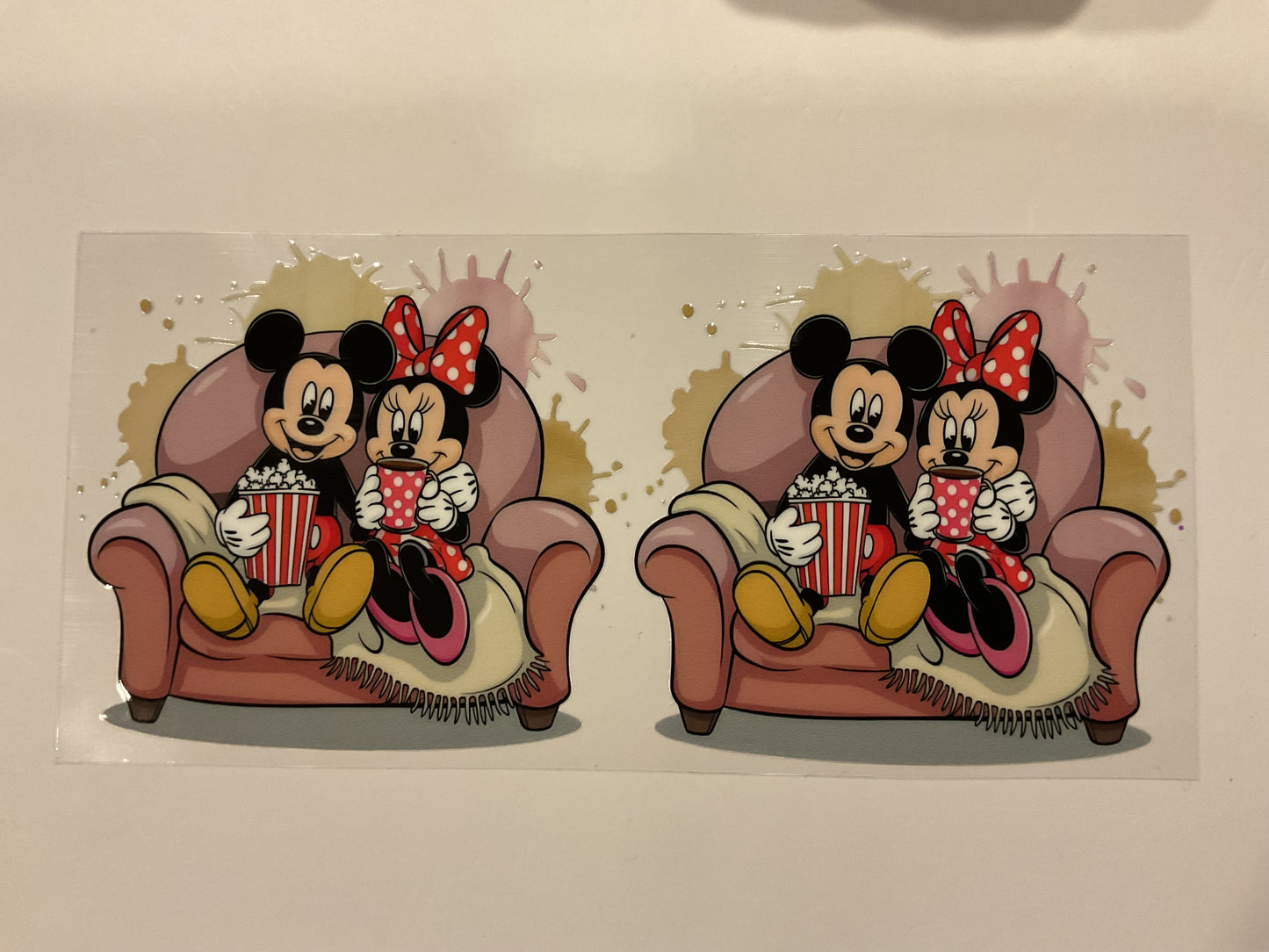 Disney Mickey and Minnie Chilling With Popcorn