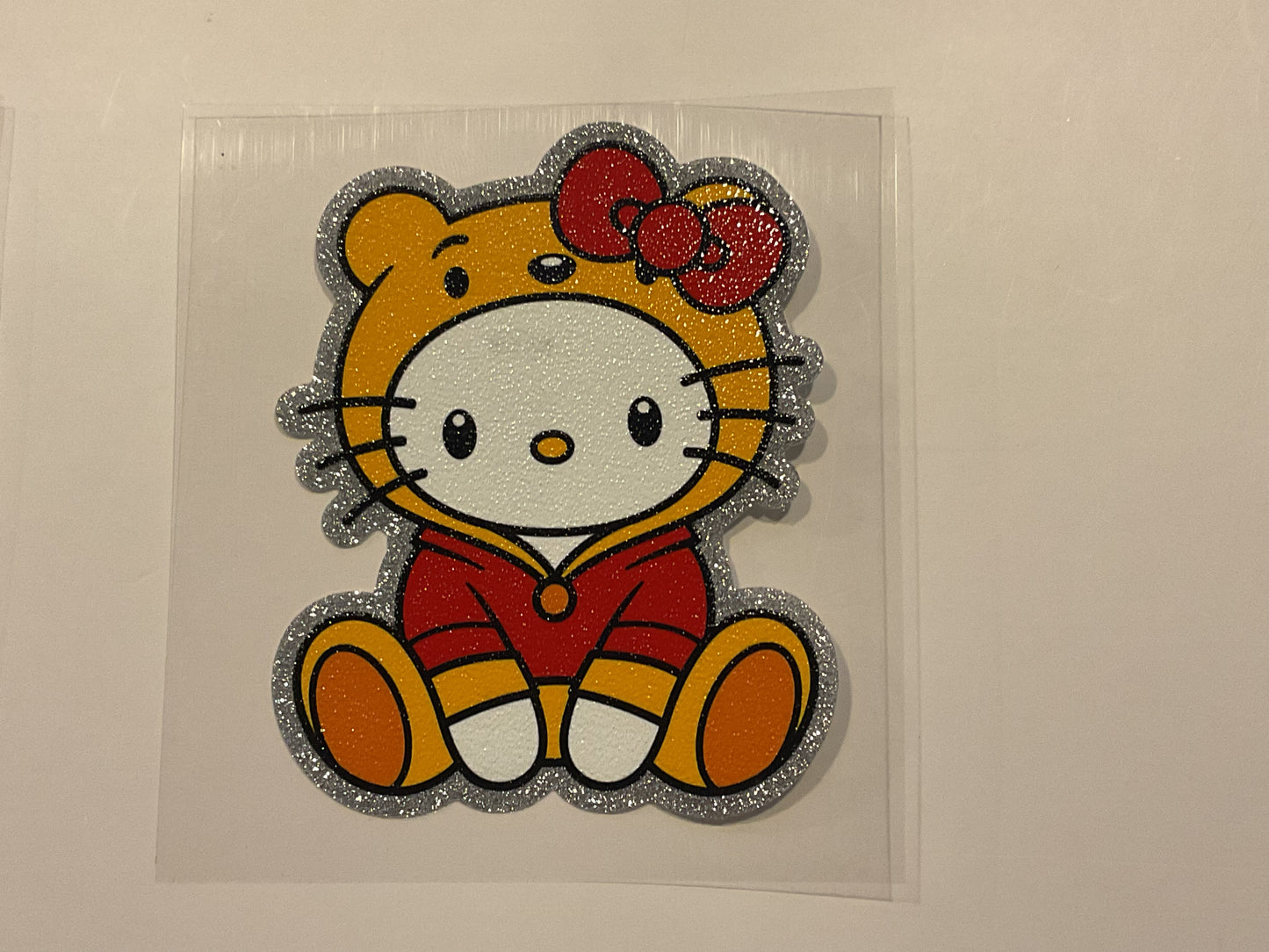 Glitter Hello Kitty Pooh ~ Decal