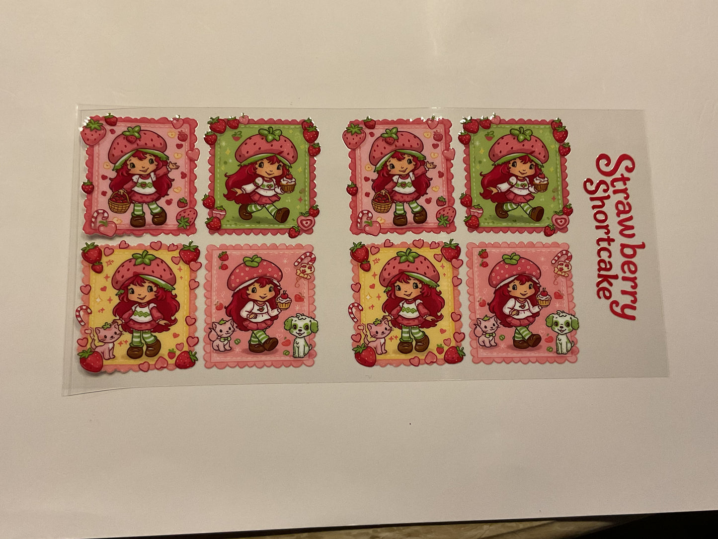 Strawberry Shortcake Posing In Blocks