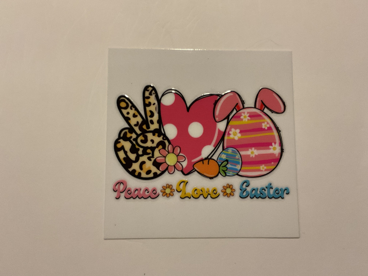 Easter Peace Love ~ Decal