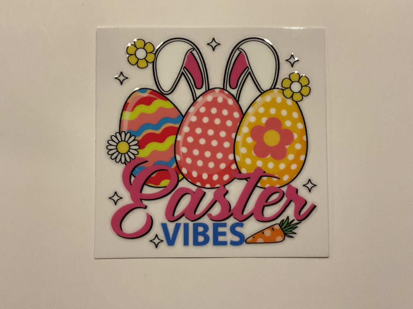 Easter Vibes Eggs Ears ~ Decal