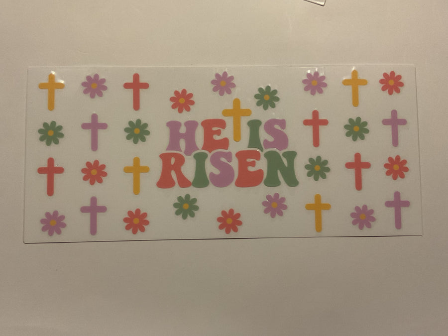 Easter ‘He Is Risen’ Flowers and Crosses