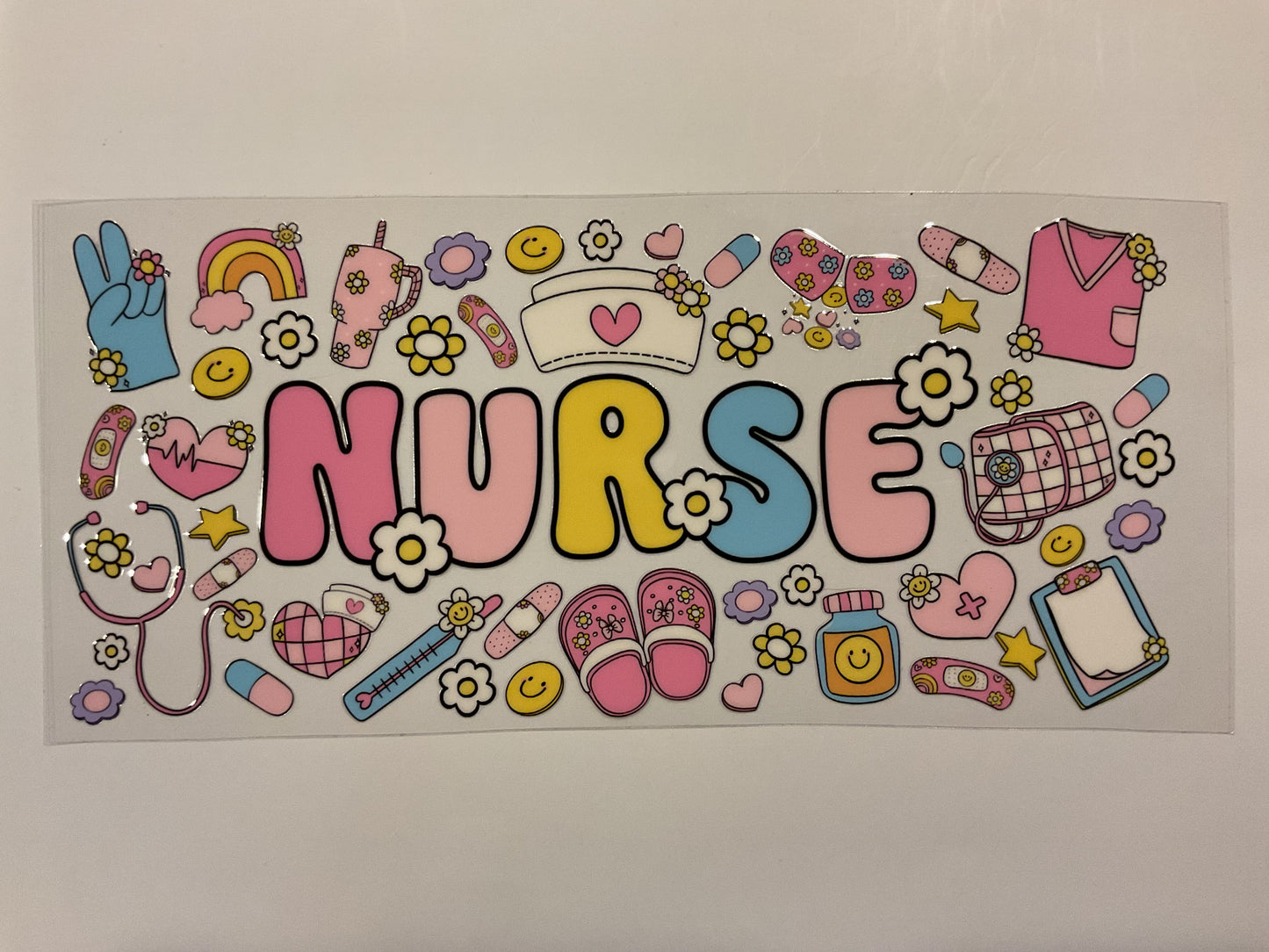 Nurse Pastel Bubble Letters