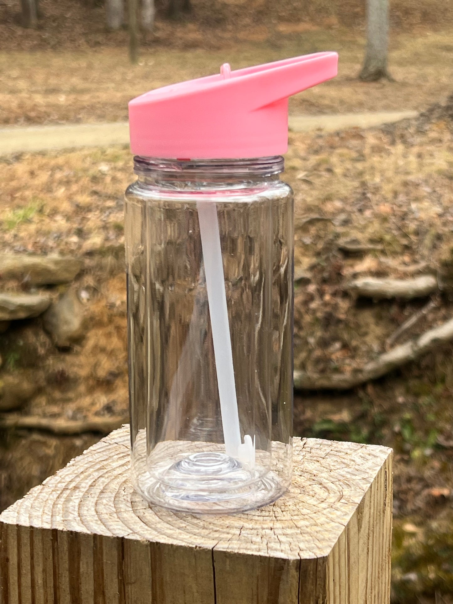 Kids 10oz Flip Top Sports Bottle Tumbler ~ Pink