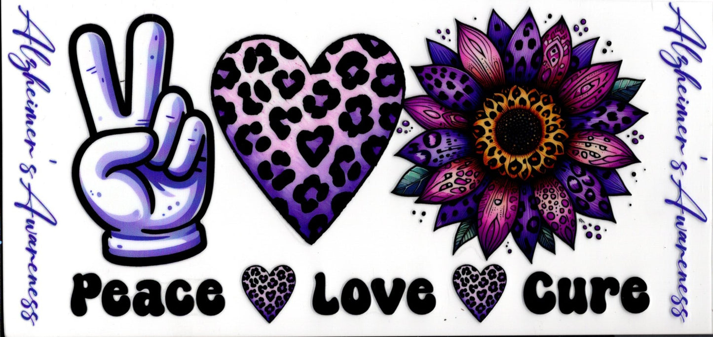 Peace Love Cure ~ Alzheimer's Awareness