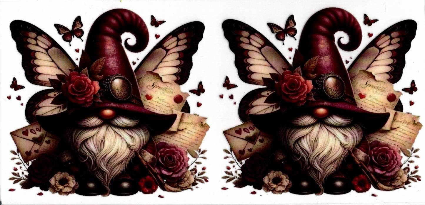Maroon Butterfly Gnome