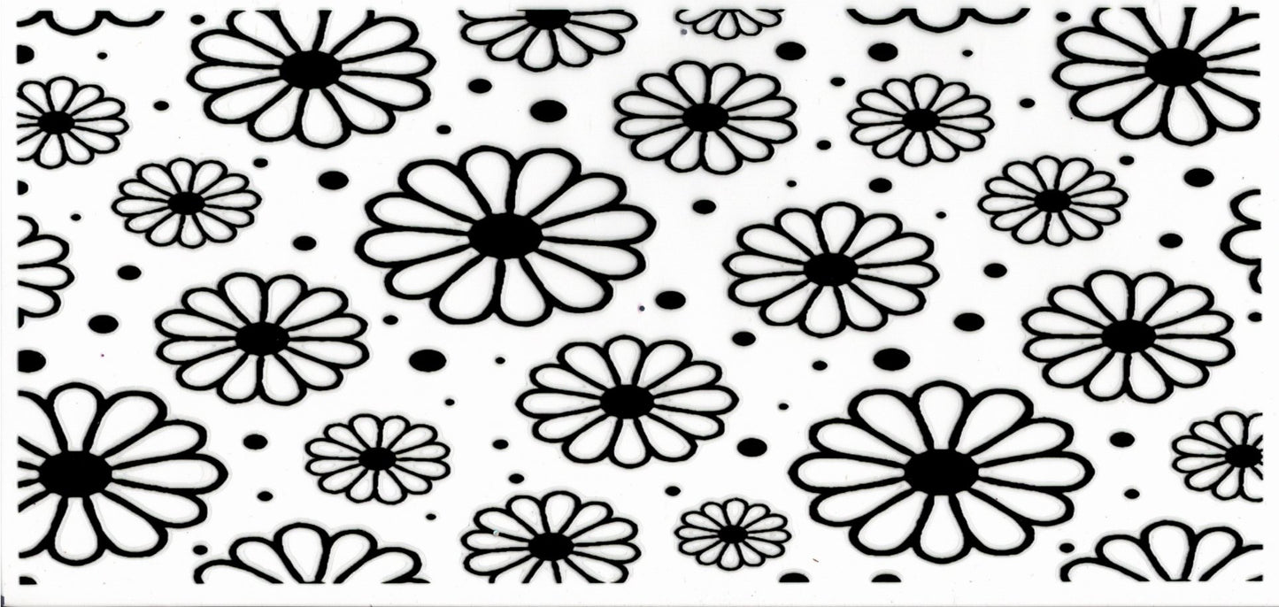 Black Outline Daisies