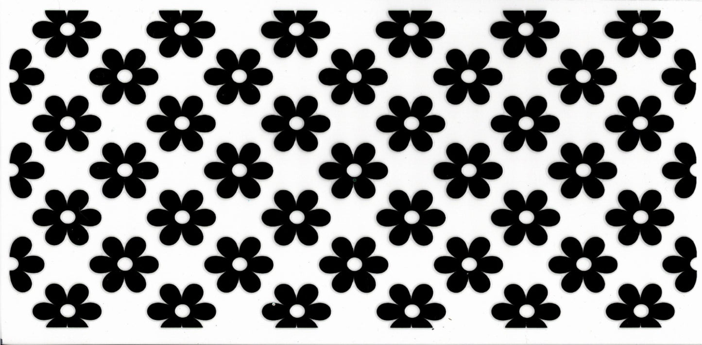 Black Outline Floral
