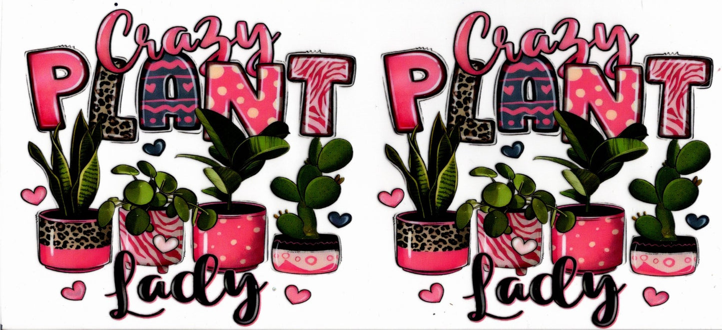 Crazy Plant Lady ~ DECAL ONLY