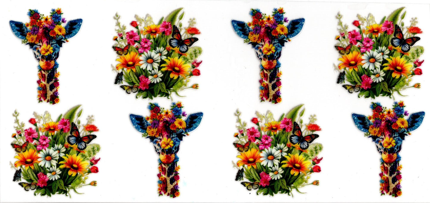 Floral Giraffes
