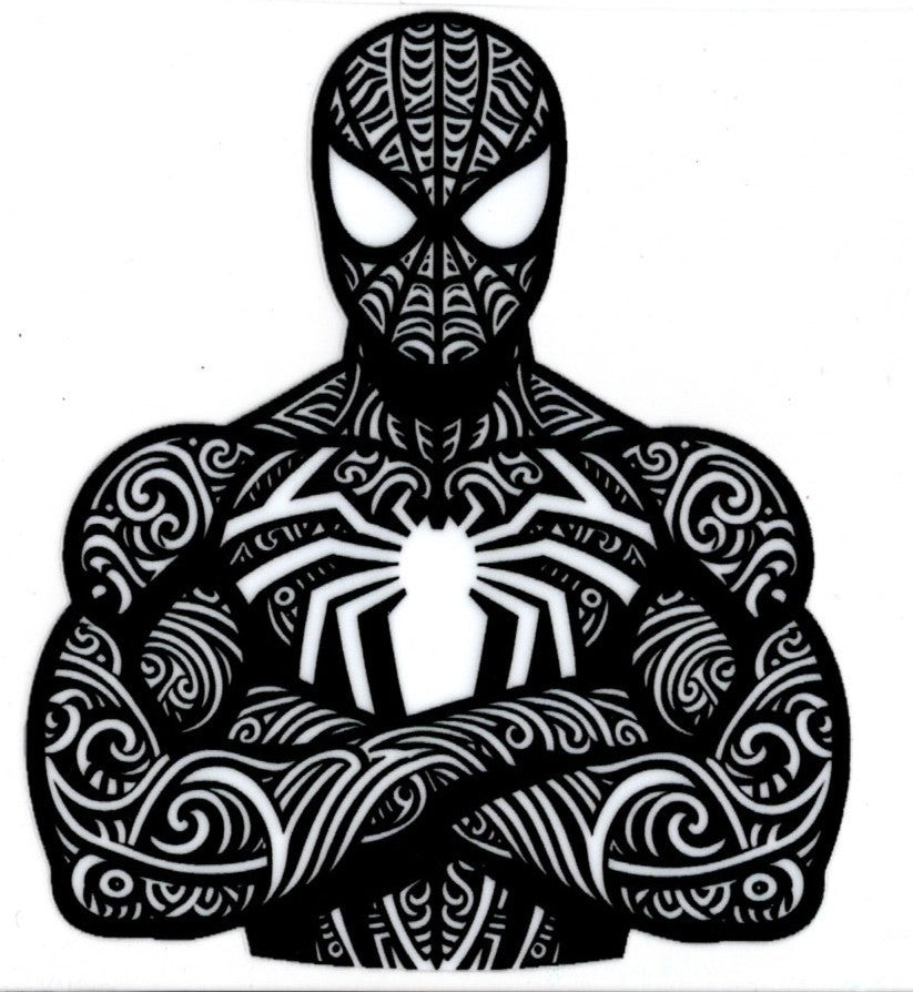 Spiderman Black Outlined
