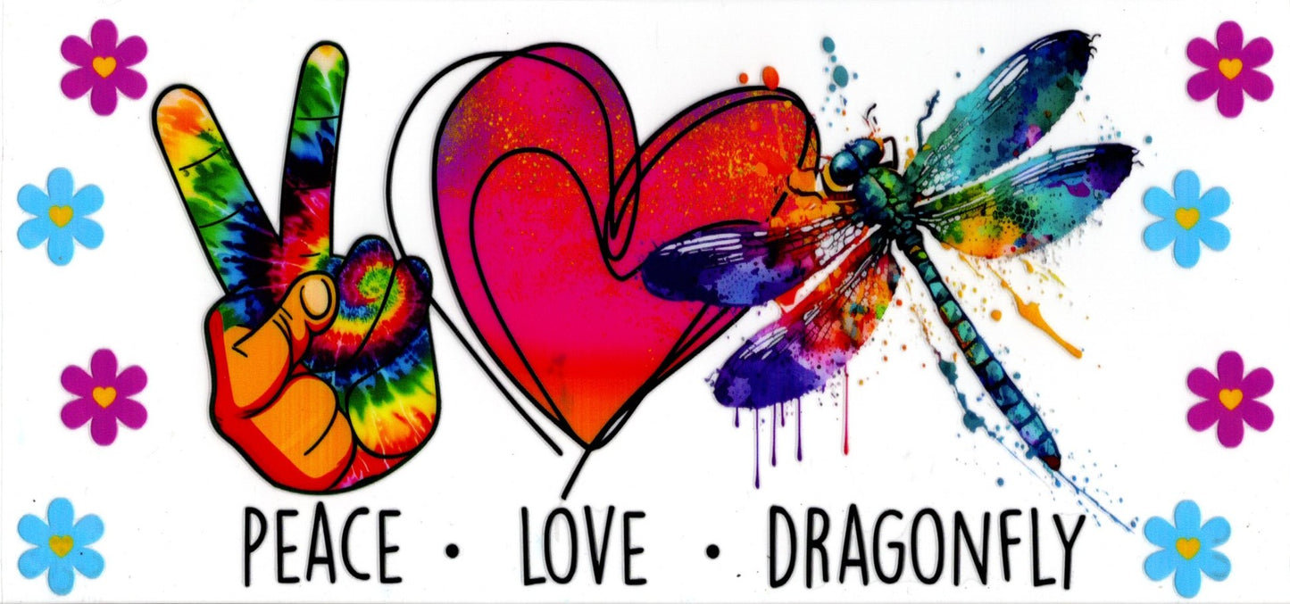 Peace Love Dragonfly