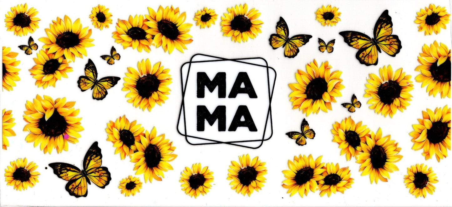 Mama Sunflowers and Butterflies
