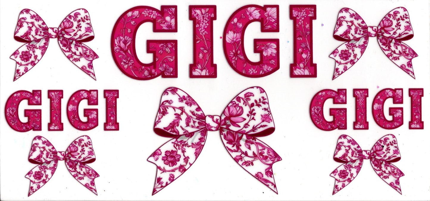 Gigi Pink Floral Bows