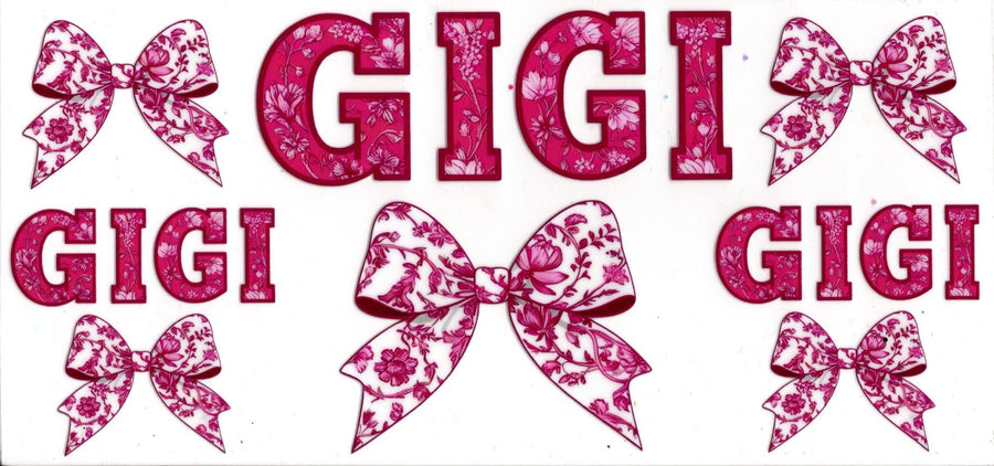 Gigi Pink Floral Bows