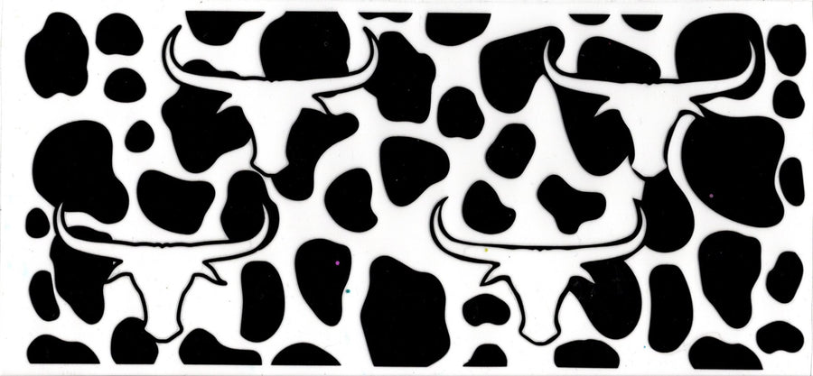 Cow Print Bull Head
