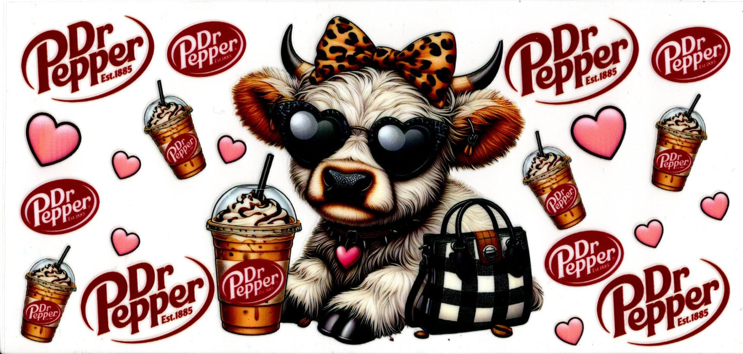 Dr. Pepper Slushy and Cow