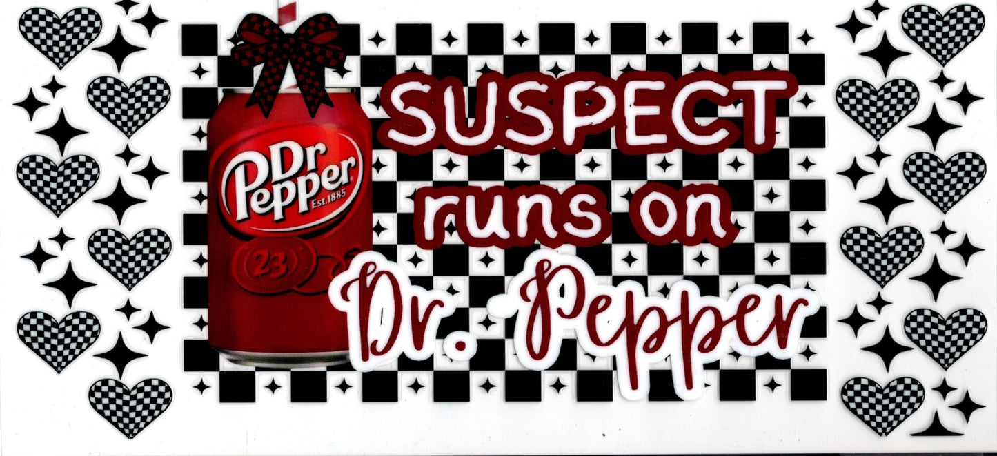 Suspect Runs On Dr. Pepper